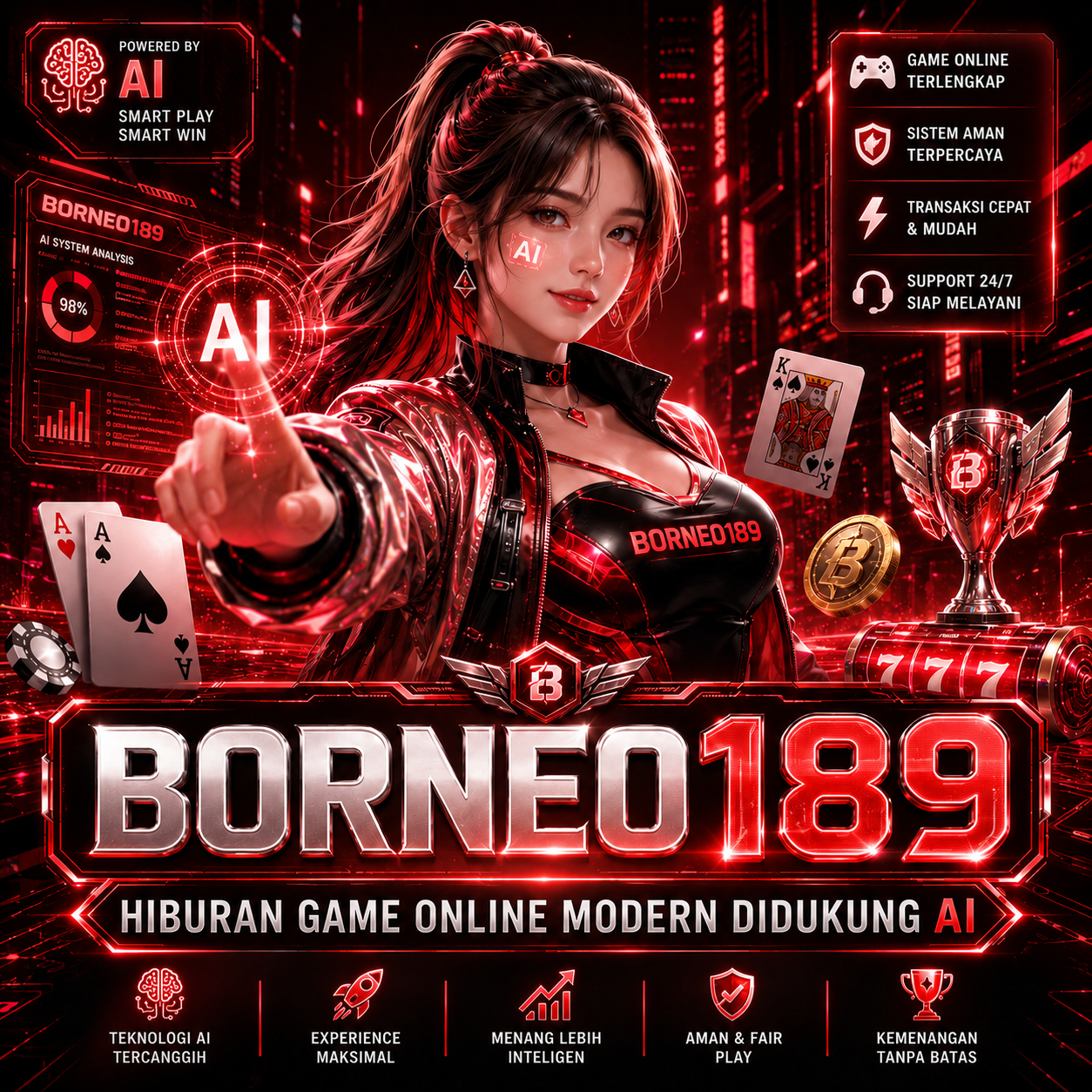 BORNEO189: Penawaran Khusus 10rb Bonus 100rb! by Hey siriusly